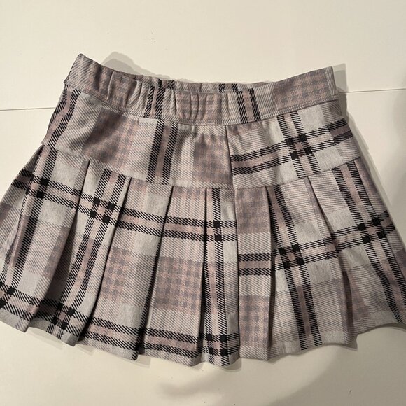 abercrombie kids pleated skirt - gray pink and white - size 11/12 NWT - Picture 12 of 12